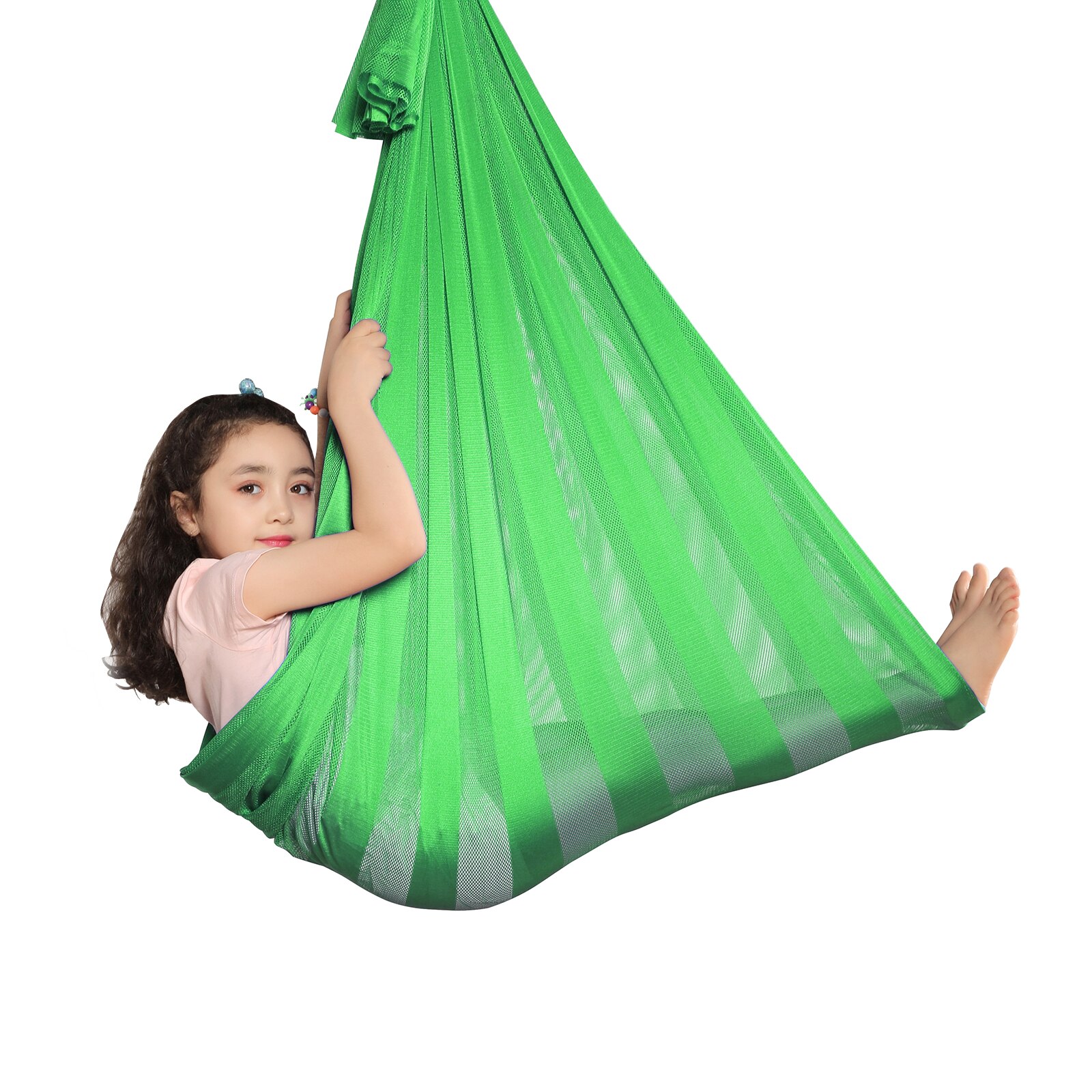 Therapy Swing for Kids Indoor Sensory Swing Hammock for Children Hanging Cuddle Hammock for Autism ADHD Asperger's Syndrome SPD: Green