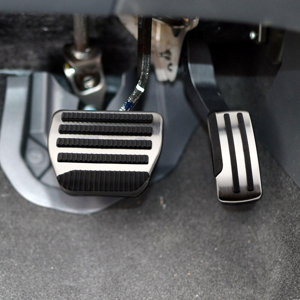 Stainless Steel Gas Brake Pedals AT Pedal Cover for Nissan X-trail T31 Qashqai J10 - Teana -: at