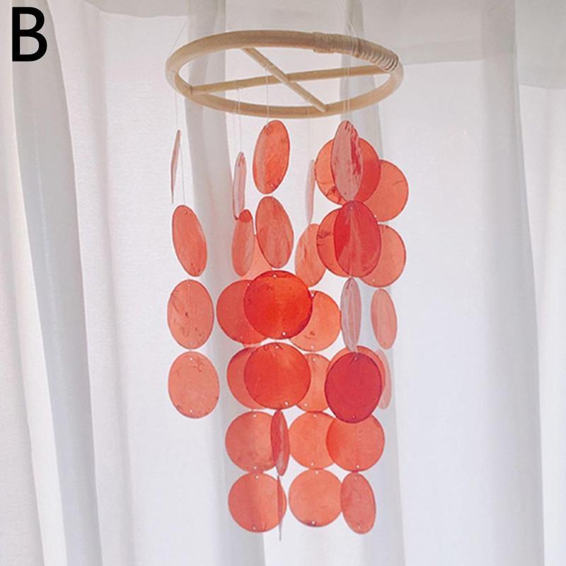 Campana de viento colgante para decoración de jardín, cascabel de viento de 50cm en 8 colores, estilo nórdico para oficina, habitación de niños y guardería: B