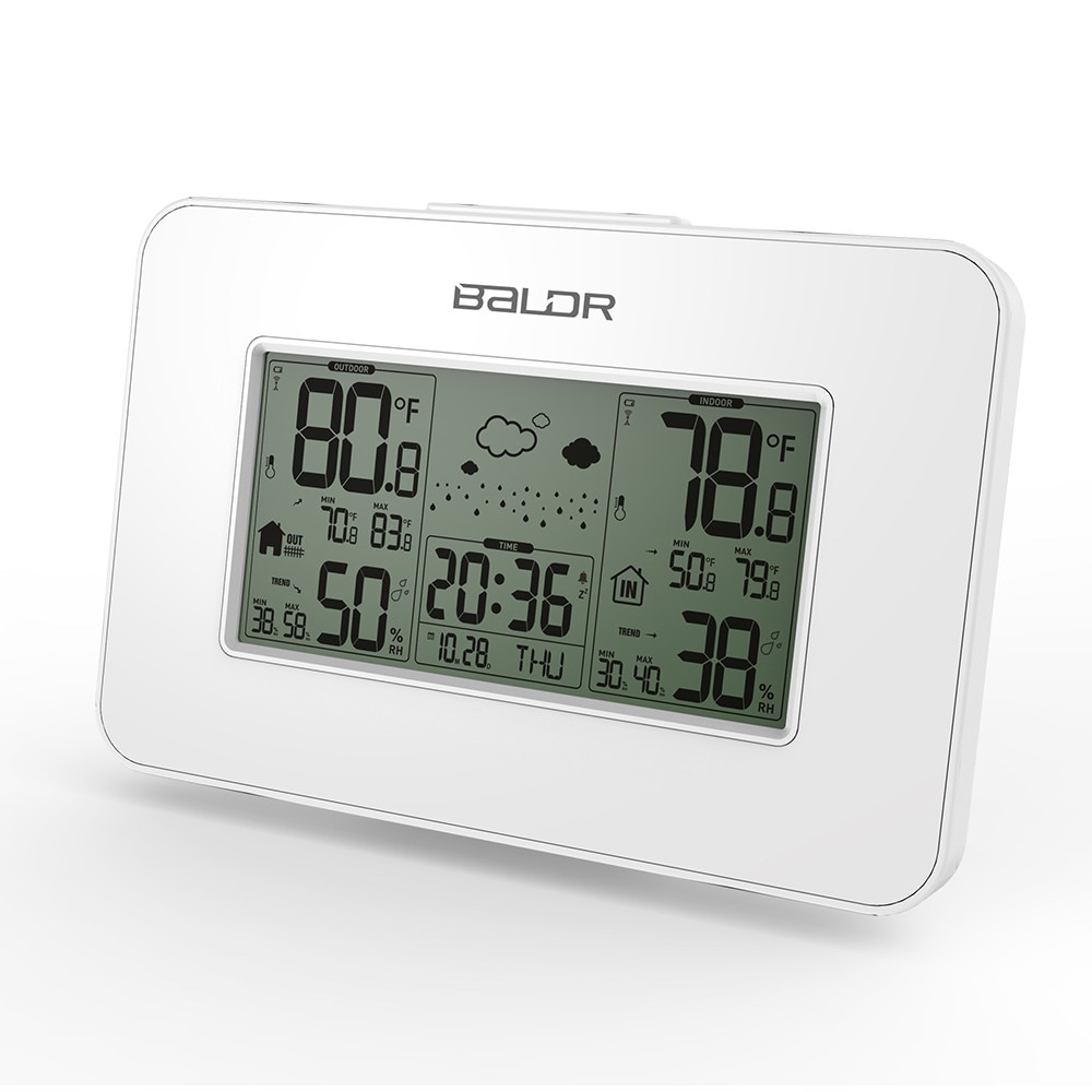 Baldr – capteur de température et humidité sans fil, affichage LCD, pour intérieur et extérieur, alarme, hygromètre numérique, thermomètre, Station météo
