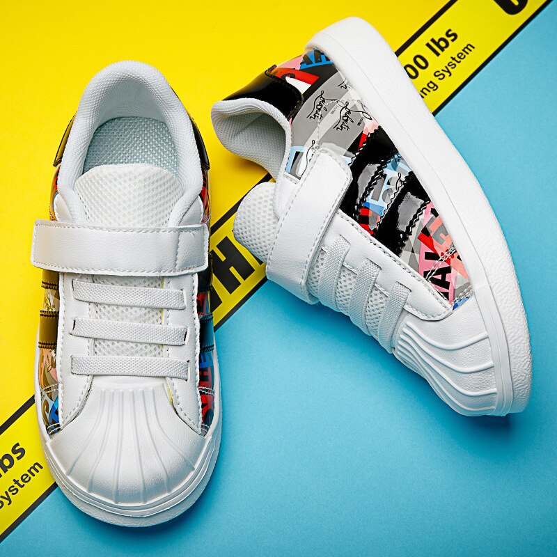 Casual Children Sneakers Kids Shoes Boys Flats Soft Comfortable Non-Slip Classic White Trainers Zapatillas Niño