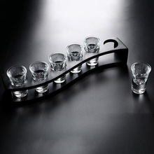 6 stk thule shotglas sæt fed husholdning bar klub tumbler ildvand spiritus vin cocktail pint bullet cup una tazza rack verre