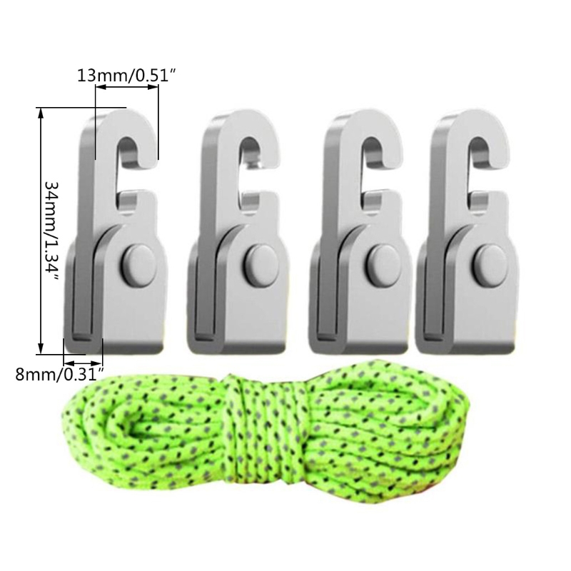 Automatic Lock Hook Self-locking Free Knot Easy Tighten Self-locking Lock Hook