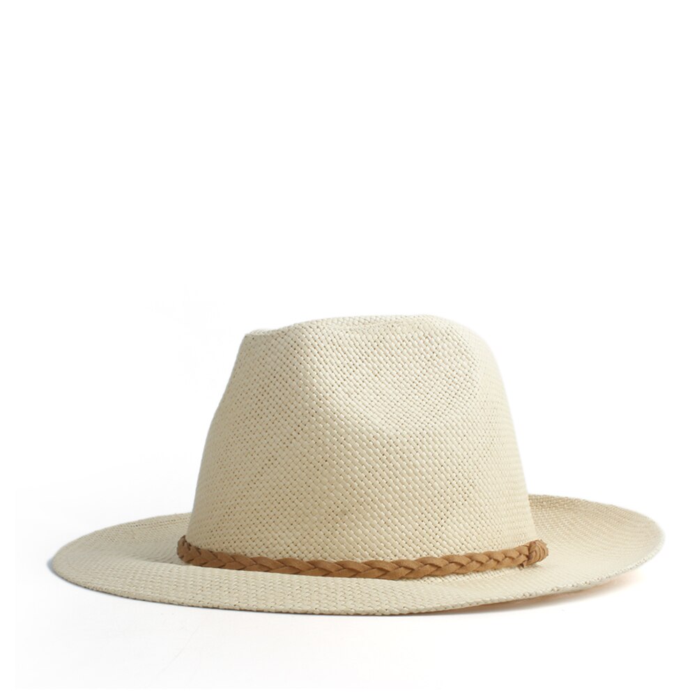 Schipper Stro Zonnehoed Wome Mannen Brede Rand Panama Hoed Zomer Strand Sunbonnet Hoed Met Mode Band Maat 58cm