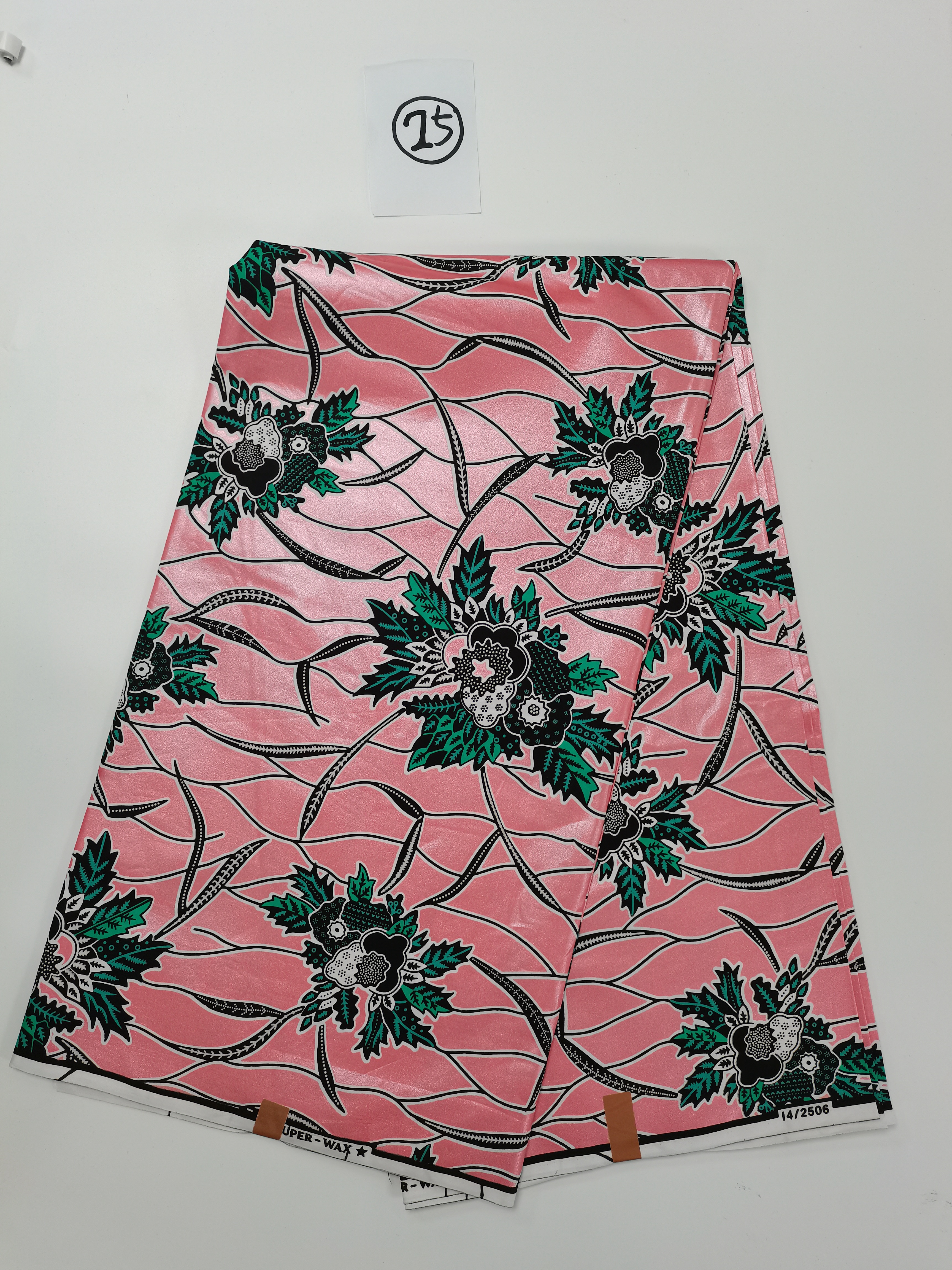 6 Yard African Wax Sewing Fabric Material Ankara Nigerian 100% Cotton Golden Material For Dress Bag