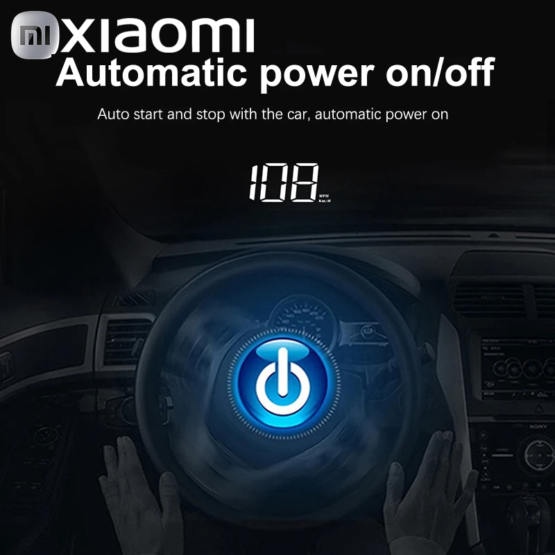 Xiaomi Auto Tacho HUD Kopf hoch Anzeige Digital Geschwindigkeit Meter Windschutzscheibe Projektor Fahrzeuge Lkw Auto Elektronik Zubehör