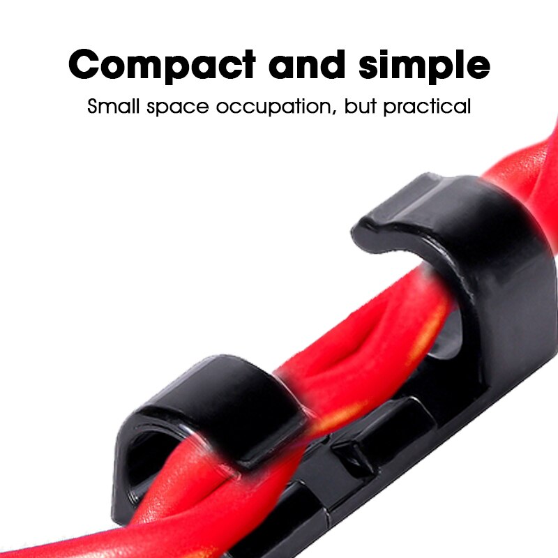 15PCS/lot Cable Organizer Clips USB Charging Cable Winder Desktop Tidy for Mouse Headphone Wire Manager Organizer Protector