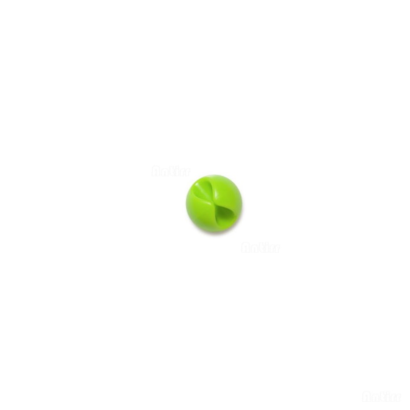 1/2/3/5 Slot Organizer do kabli silikonowy Organizer do zwijania kabla USB Desktop Tidy Management kabel z zaciskami uchwyt do myszy przewód słuchawek: Green