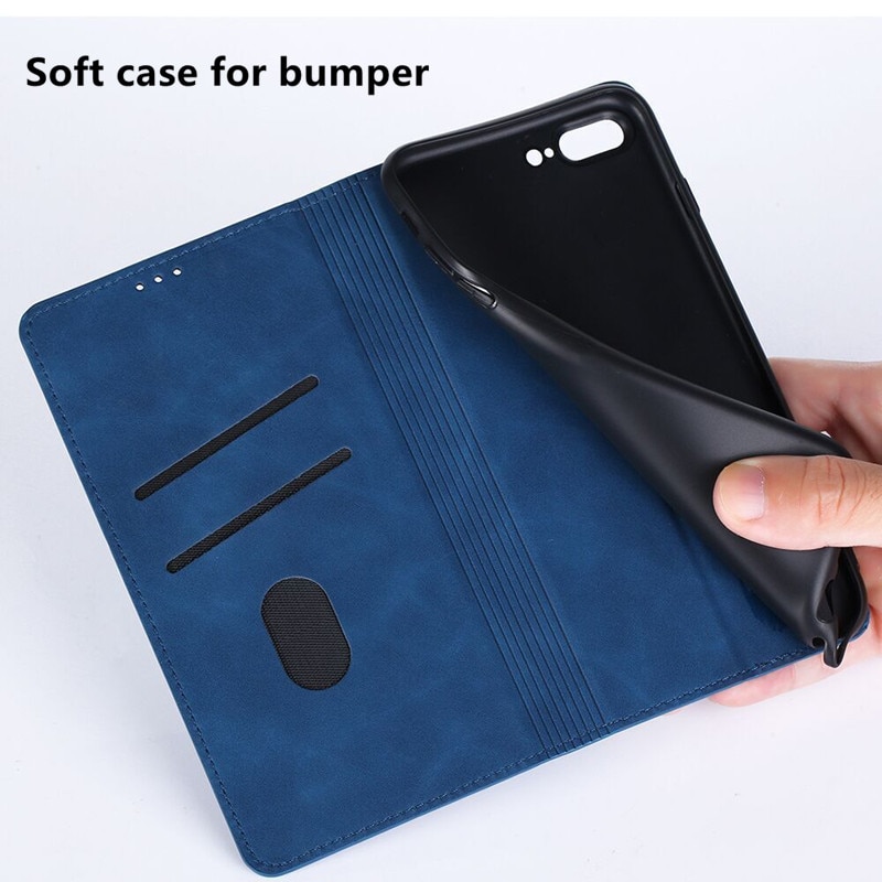 Luxury PU Leather Magnetic Phone Bag Card Holder Cover For Xiaomi Mi10 Lite Case For Xiaomi Note 10 Lite Flip Case Stand Holster