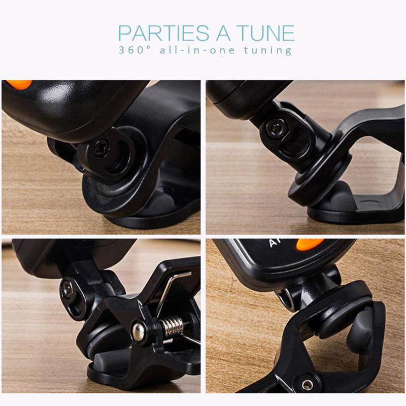 Instrument Accessories Tuner Digital Chromatic Clip-on Electric Tuner For Guitar Ukulele Violin