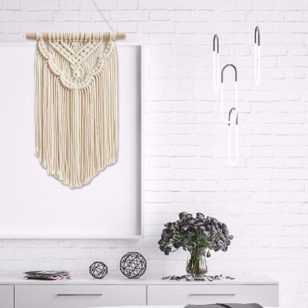 nordisch Macrame gewebte Tapisserie Boho schick Bohemien Zauberstab Hängen Hause Dekoration Handwerk Baumwolle Seil gewebte Innen Kunst Raum Decortion