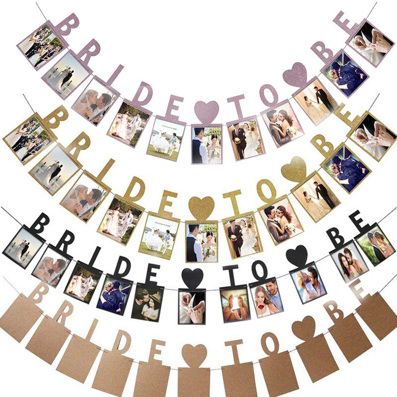 Bride To Be Photo Banner Bride Bunting For Wedding Decoration And Bridal Shower Party Supply