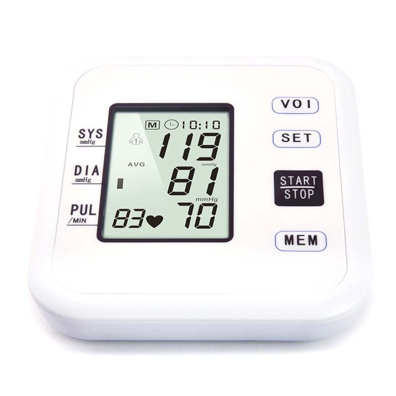 Automatic Digital Upper Arm Blood Pressure Monitor Heart Beat Rate Pulse Meter Tonometer Sphygmomanometers pulsometer for home