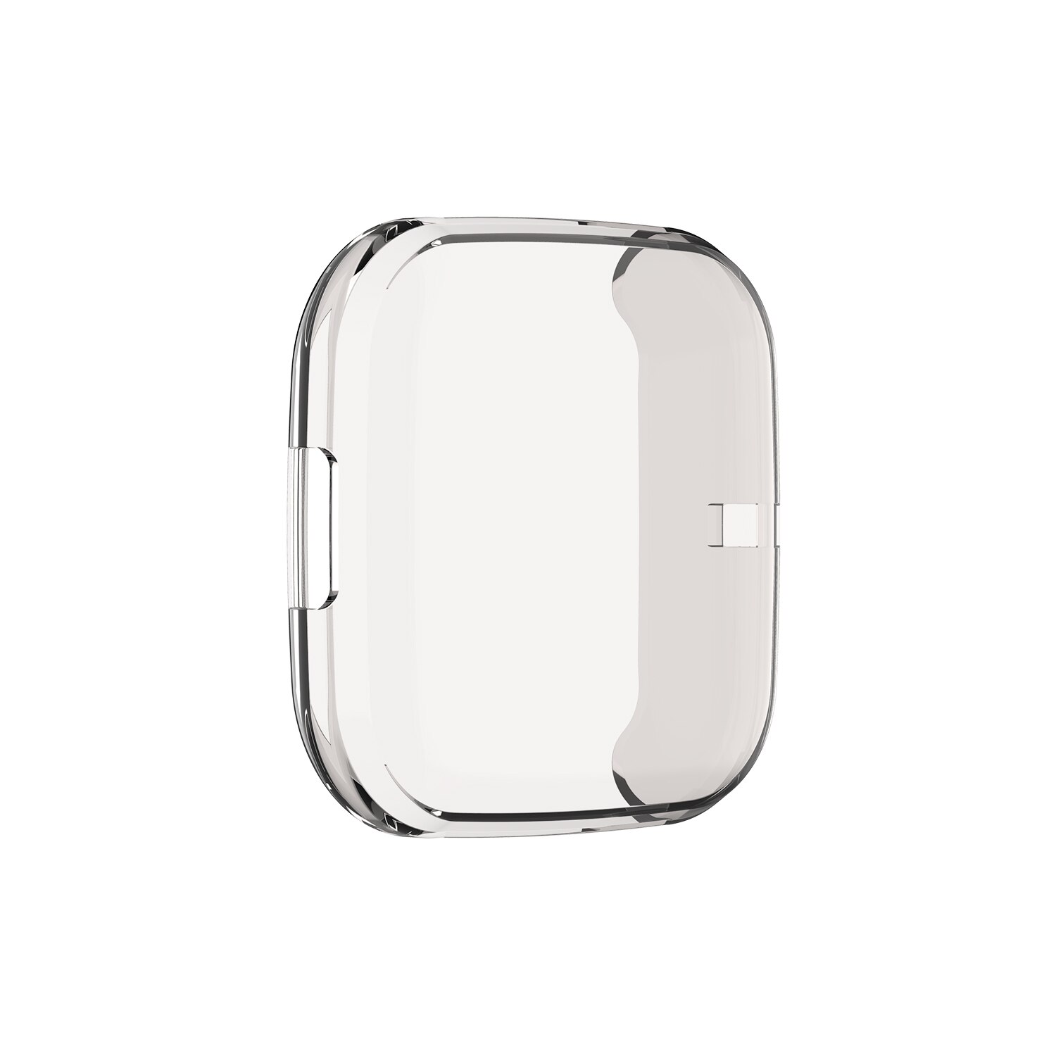 FIFATA Protective Shell For Fitbit Versa 2 Case Smart Watch Screen Protector TPU Cover For Versa2 Protection Frame Accessories: Transparent Gray 1