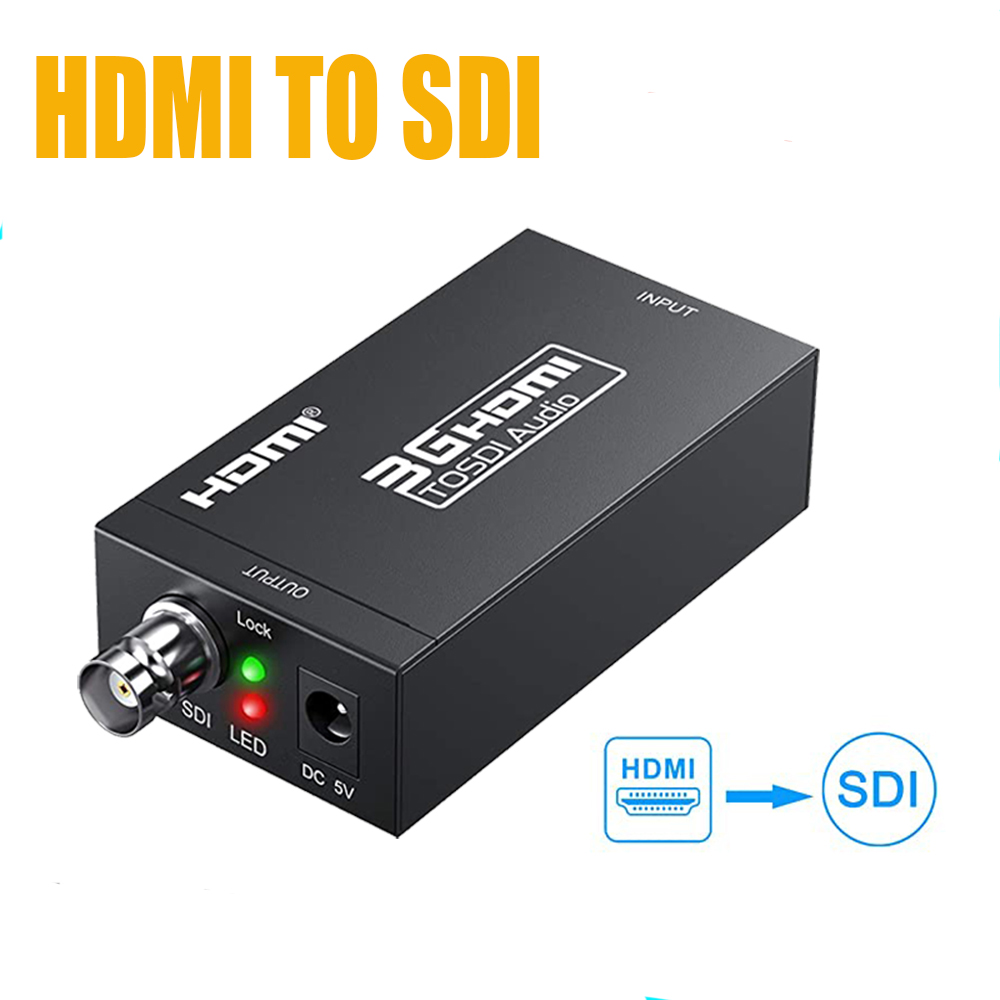 HDMI naar SDI-converter HD Video 1080P HDMI naar BNC SDI/HD-SDI/3G-SDI voor monitor HDTV