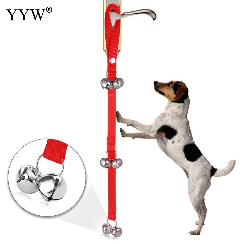 Chien de compagnie formation chiens sonnette réglable corde maison formation communiquer alarme Clicker animaux chats polypropylène-PP porte cloche