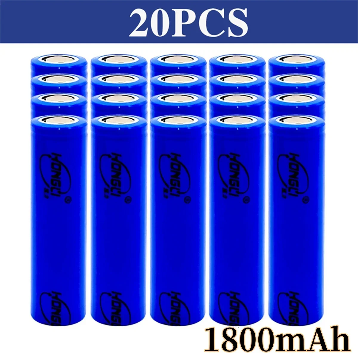 18650 Batería recargable de iones de litio de 3,7 V 1800 mAh Adecuado para herramientas eléctricas juguetes para niños antorchas y otros dispositivos recargables: Gris oscuro