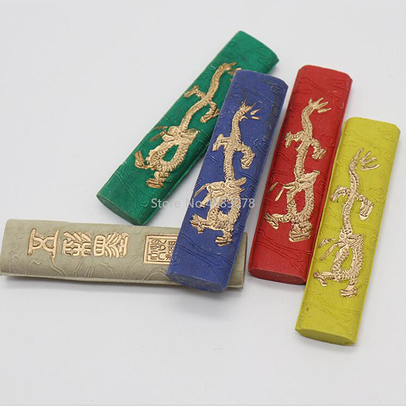 1Set Five colorful Dragon Ink/Seven colorful Dragon Ink Chinese Calligraphy Ink bar Ink block