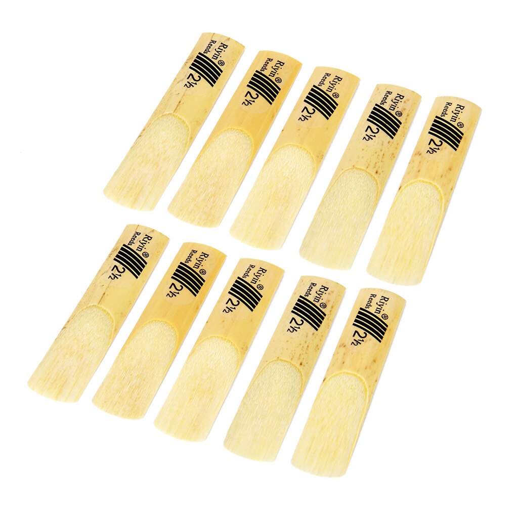 10pcs Reed Strength 2.5 2-1/2 Reeds Bamboo for alto Saxophones