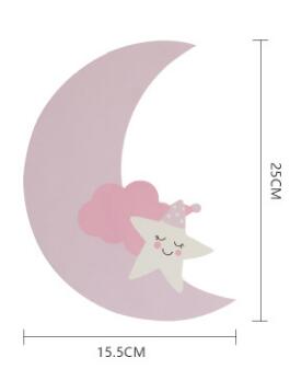 INS Wireless Remote Control Cloud Moon Sun Night Lights for Nursery Baby Room Kids Bedroom Wall Decoration Lamp Idea