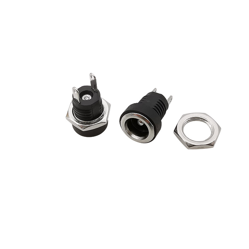 5Pair DC Power 5.5 x 2.1mm Jack Female Male Plug Adapter DC-022B 5.5*2.1mm DC Power Supply Jacks Socket Panel Mount Connector