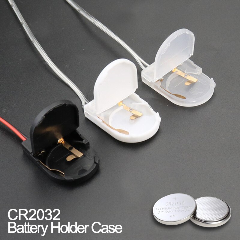 2/5PCS CR2032 Button Coin Cell Battery Socket Holder Case DIY Battery Storage Box With ON-OFF Switch 3 volt