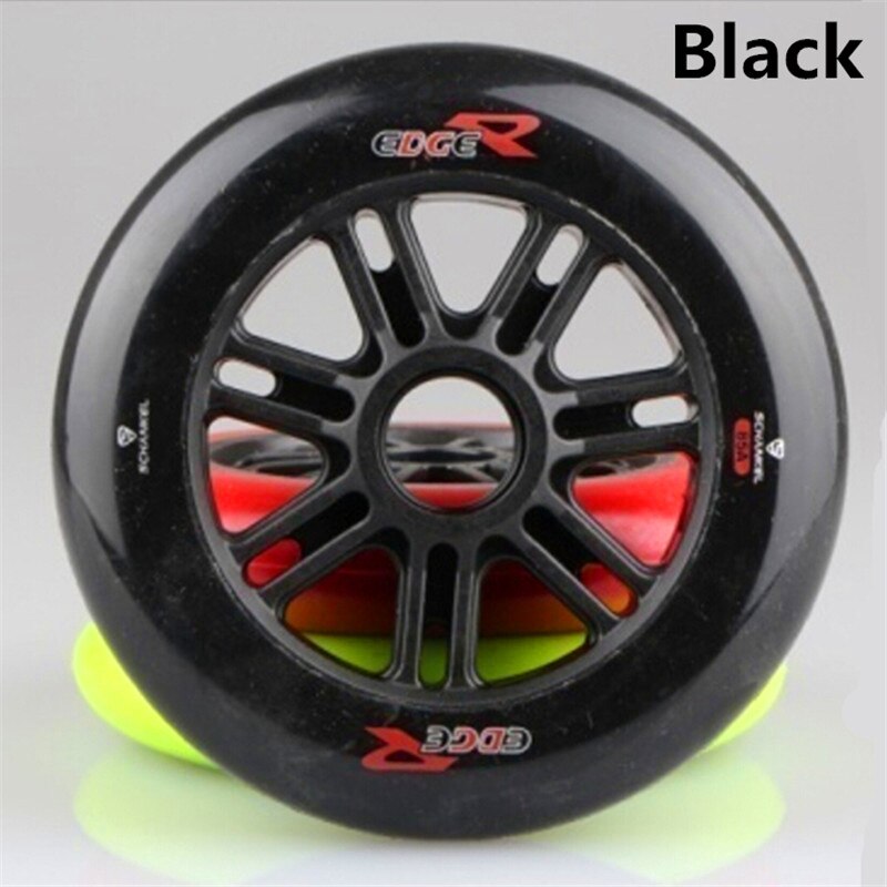 2 Pcs/lot 85A 125mm Black Inline Speed Skates wheel and scooter wheel, good elasticity and grip