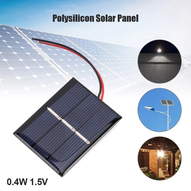 0.4W Draagbare Zonnepaneel Outdoor Fexible Charger Solar Batterij Gebruikt Voor Home Verlichting Mini Zonnecellen
