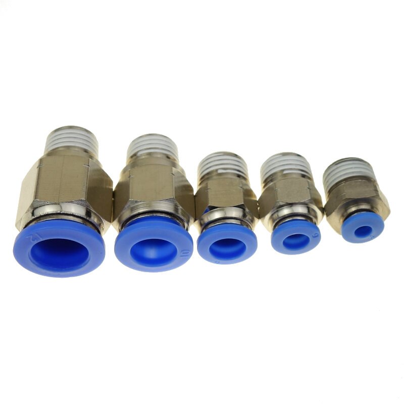 Pneumatische Push In Air Fitting Gerade Stecker Für Rohr OD 4 6 8 10 12mm X UNF 1/8 "1/4" 3/8 "1/2" NPT