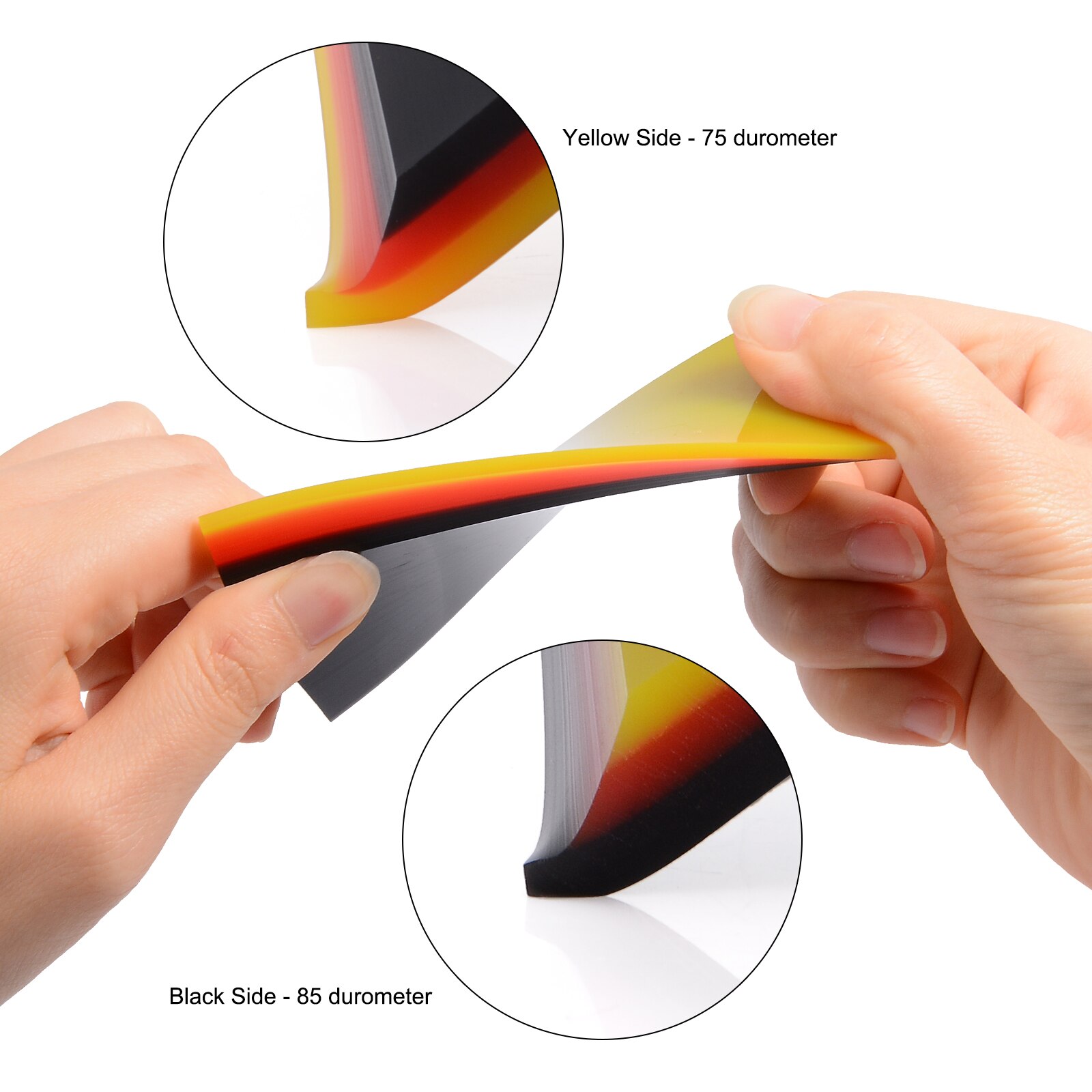 EHDIS 5pcs Soft Installing Squeegee Carbon Fiber Film Vinyl Wrap Scraper Window Tint Sticker Remover 2IN1 Car Wash Cleaning Tool