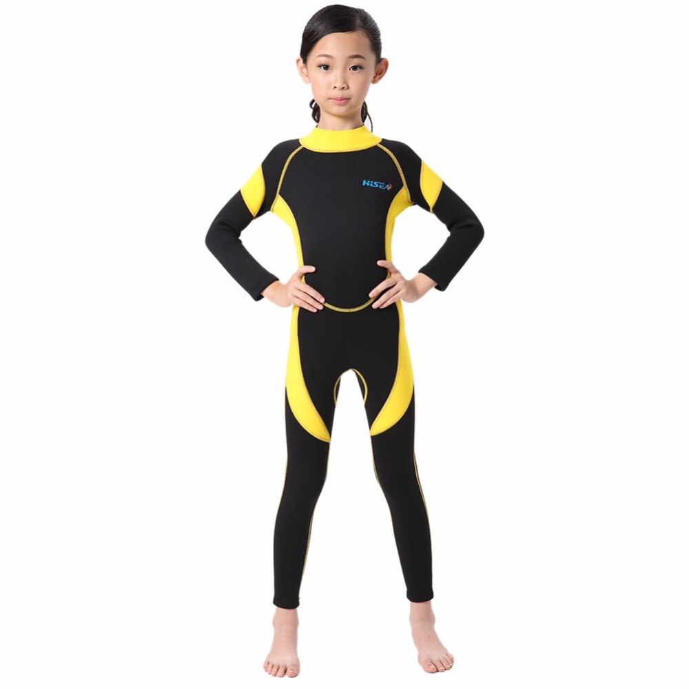 Surfing Rash Outdoor Kids Neoprene Diving Wetsuits Children One Pieces Colors Patckwork Long Sleeve Swimwear Diving Suits