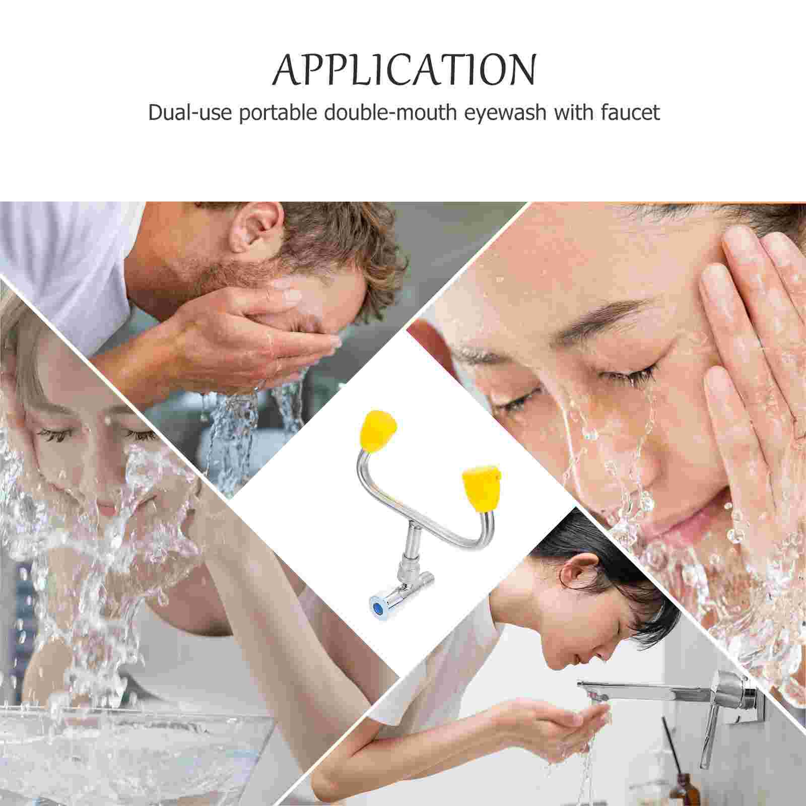 Emergency Eye Wash Unit for Sink Attachment Sink Mount Eye Flush Shower for Eyes