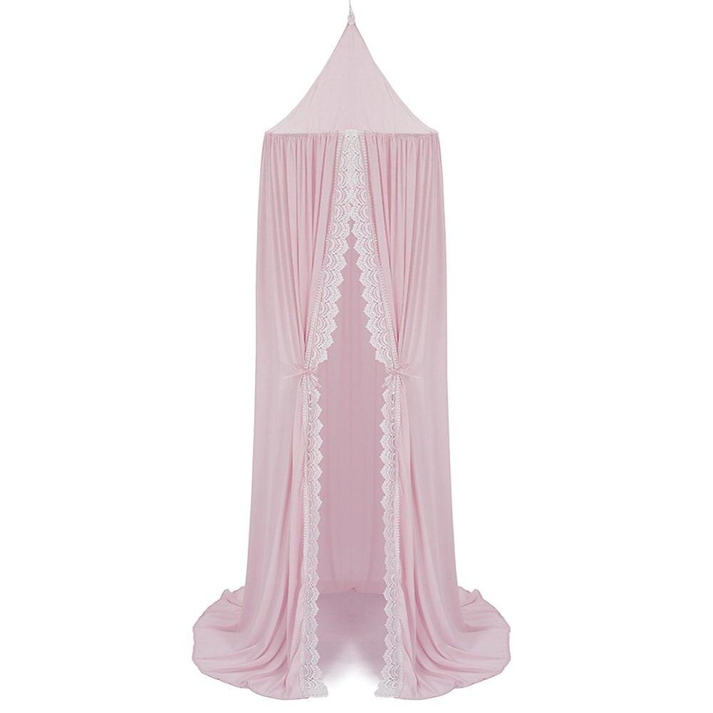 Chiffon Spitze Prinzessin Bett Baldachin Moskito Net Hängen Vorhang Baby Indoor Outdoor Spielen Lesen Zelt Kinder Schlafzimmer Dekoration: Pink