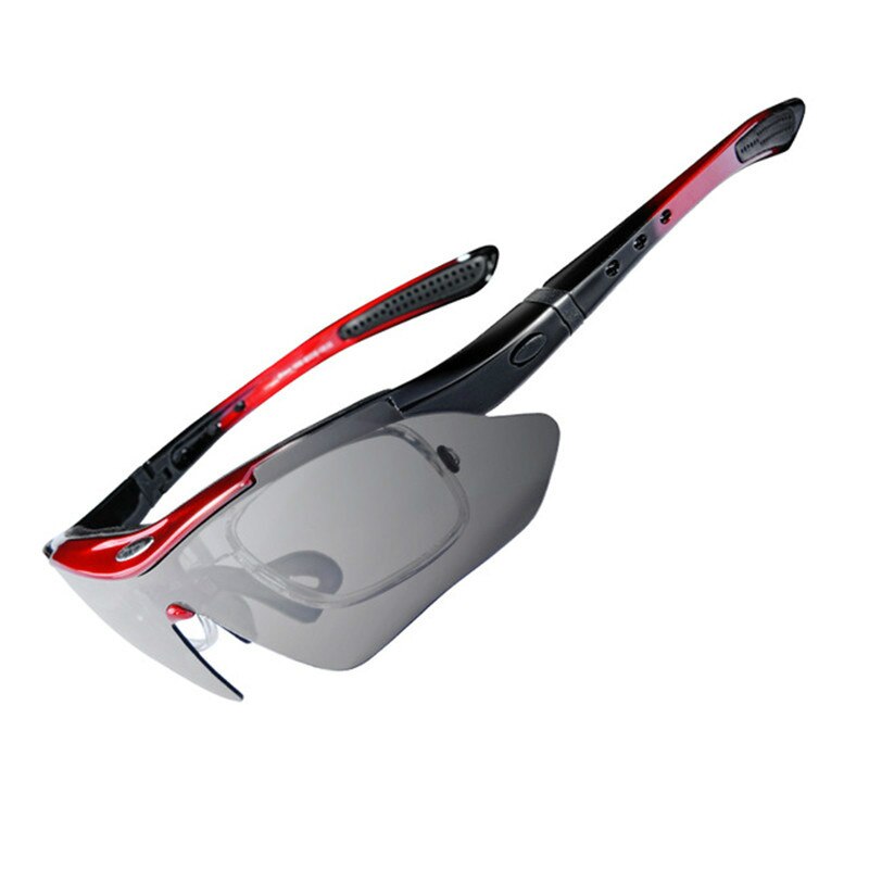 Men's Cycling Sunglasses MTB Road Bike Sports Glasses For Women Polarized Fishing Eyewear Bicycle Accessories Equipment: Red black