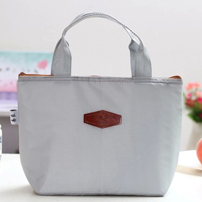 Lunchbox Camping Picknicktas Lunchtas Effen Kleur Draagbare Gekoelde Tas Koud Voedsel Koelbox Thermische Tas Handtas: Blauw