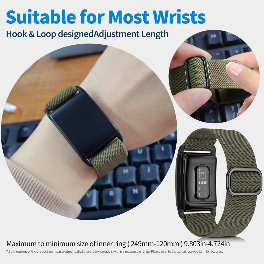1x nylon+pc løkkeremme til armbånd til whoop 4.0 smartwatch-udskiftningsremme