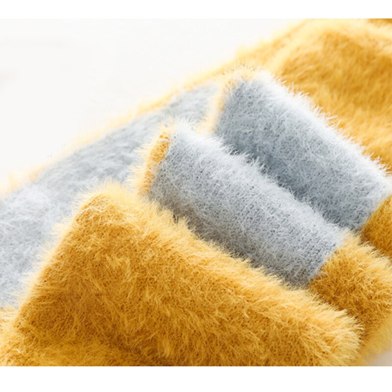 Calzini lunghi invernali per bambini ragazza ragazzi calzino termico in cotone per bambini bambini velluto calze alte al ginocchio calde accessori per bambini