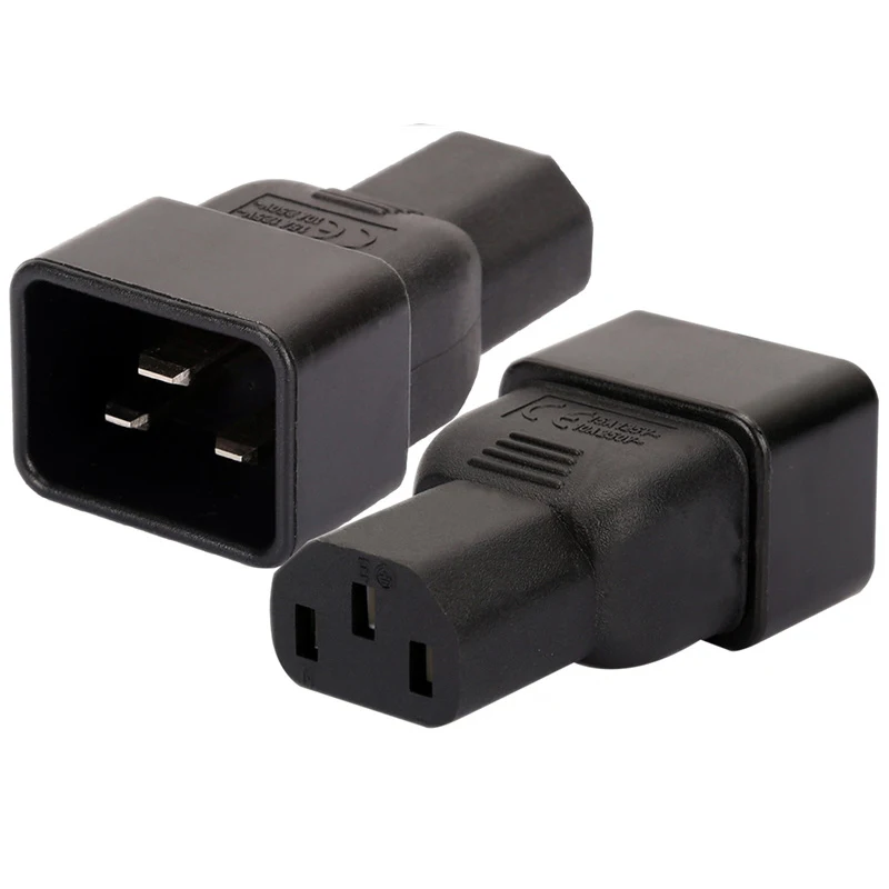 Connecteur convertisseur universel IEC320 C13 C14 à C5 C6 C7 C8 C19 C20 C21, prise d'alimentation ue US: BLEU CIEL
