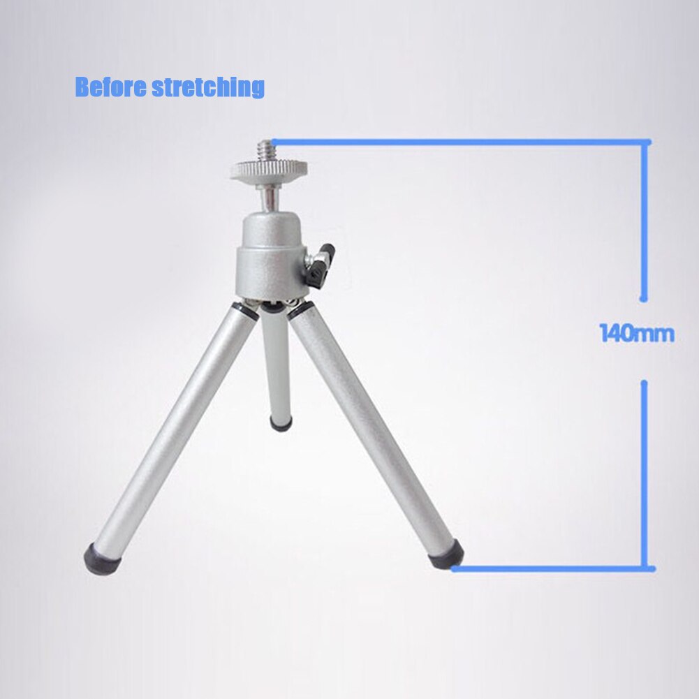 Mini Aluminum Alloy Telescopic Tripod Universal for Mobile Phone Camera Telescope Fishing Light DQ
