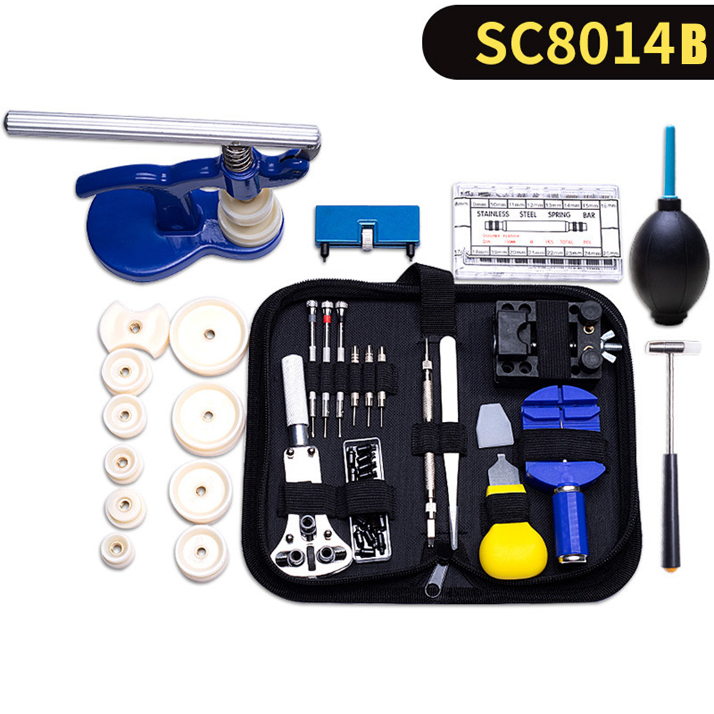 147pcs/set Watch Repair Tool Kit Watch Case Opener Link Remover Screwdriver Repair Tools Kit Watchmaker Tools: SC8014B