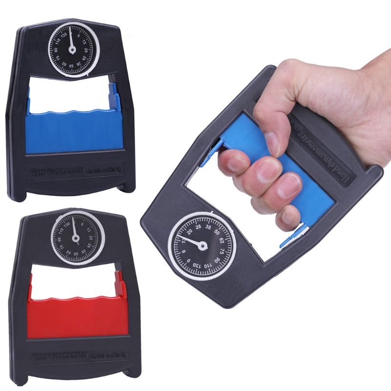 Dinamómetro manual con agarre, medidor de fuerza de potencia, herramienta de medición de fuerza de 130kg/287lbs, medidor de fuerza de capacidad, medición de ergonómico