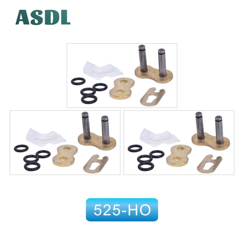 525 525ho 525hx o-ring x-ring motocicleta clipe de corrente rebite junção conector fivela link: 3pcs 525HO