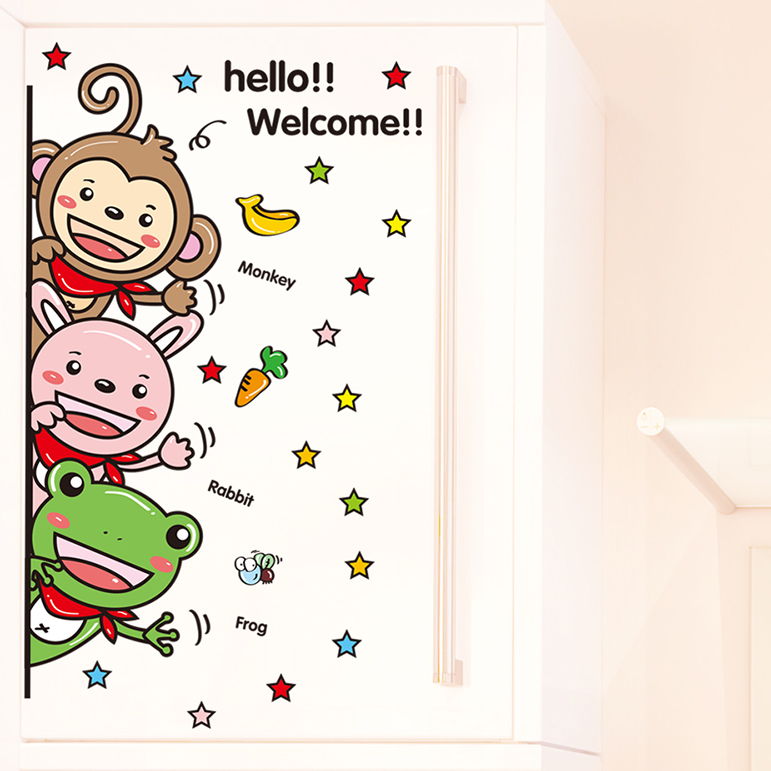 Pegatinas de pared autoadhesivas con de comida creativa para chica encantadora, decoración de pared de cocina, baño, niños, decoración de habitación, pegatinas de arte resistentes al agua DC5