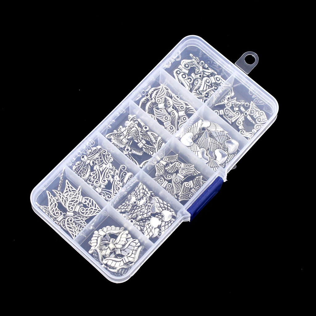 100Pcs Assorted 10 Styles Angel Wings Bead Charm DIY Jeweler Findings Charms Jewelry Accessories for Necklace Bracelets