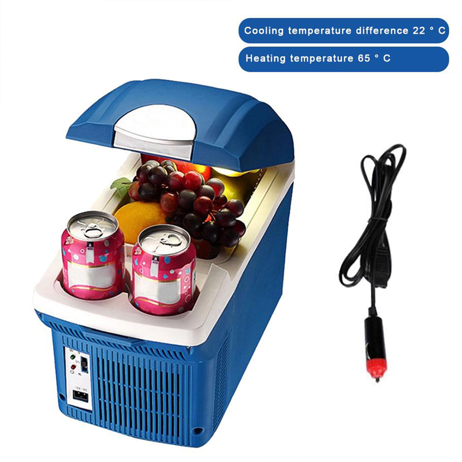 8L Mini Portable Cooling Warming Refrigerators Freezer Box Cooler Warmer For Auto Outdoor Picnic Travel