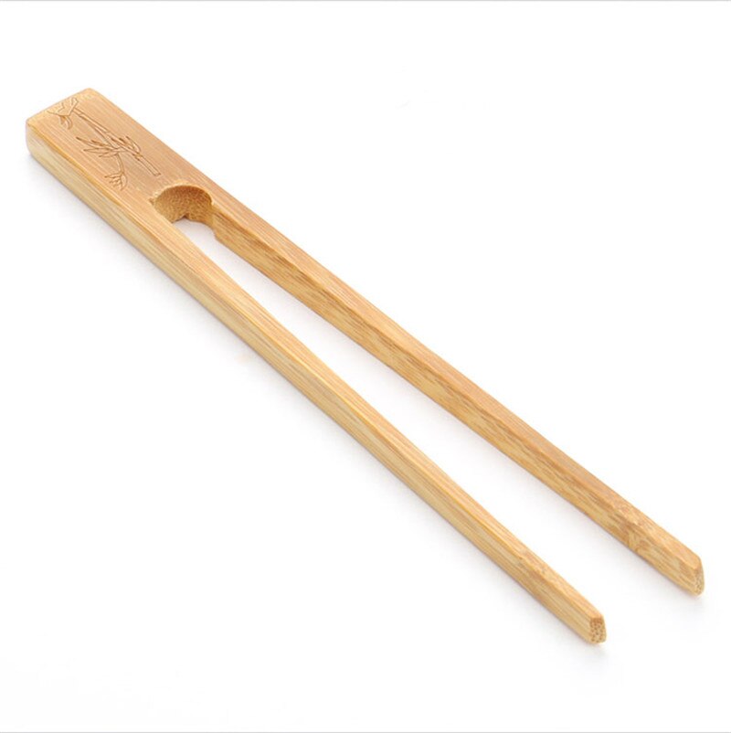 Xmt-home naturlig bambus pincet til te kop tænger træ klip pincet te ceremoni dele