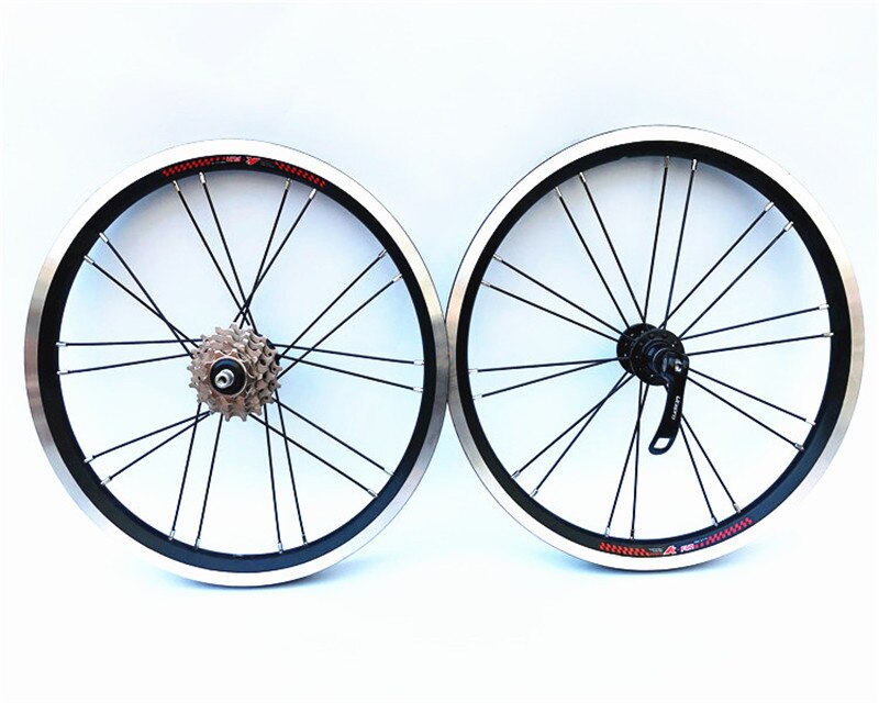 Litepro k-fun 16 tommer fælge 16 x 1.5/1.75 aluminiumslegering dobbeltvægsfælge 20 huls foldbare cykelfælge