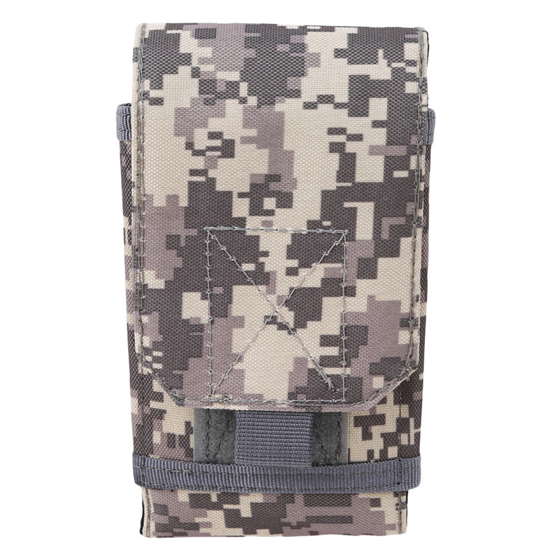 Outdoor Camouflage Hüft tasche Telefon halter Sport Gürtel tasche Fall wasserdichte Nylon Sport Jagd Camo Taschen im Rucksack: grau