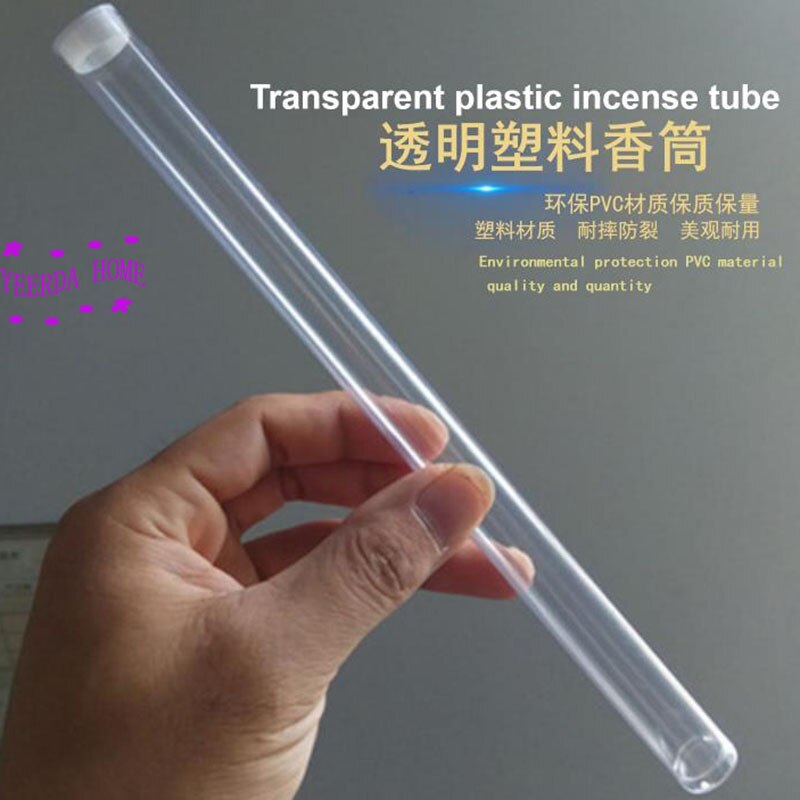 Transparent plastic incense tube Packaging line incense tube Environment friendly PVC tasteless