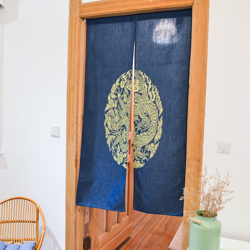 Odot Noren - Japanse Deuropening Gordijn Traditionele Chinese Stijl Opknoping Deur Tapestry Entree Gordijn Voor Sushi Keuken Woondecoratie, Abstracte Exotische (90x180cm, Nachthemel